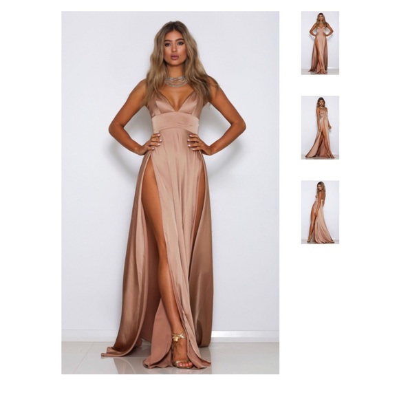 double slit formal dress